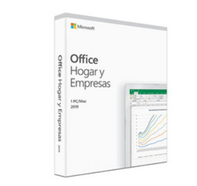 Microsoft Office Hogar y Empresas 2019, 1PC, versión español, T5D-03260