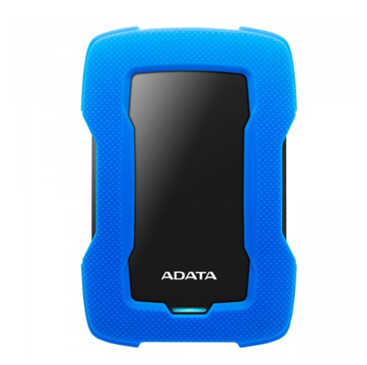 Disco Duro Externo Durable HD330, Capacidad 1TB (1,000GB), Interfaz USB 3.1, Color Azul, ADATA AHD330-1TU31-CBL