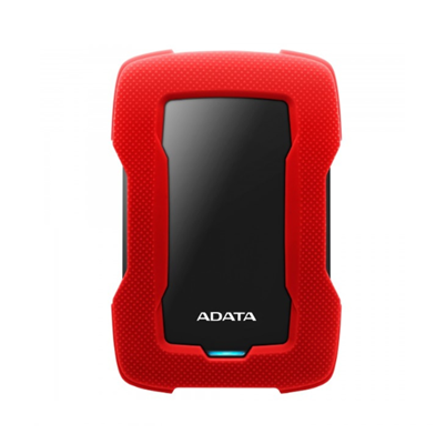Disco Duro Externo Durable HD330, Capacidad 1TB (1,000GB), Interfaz USB 3.1, Color Rojo, ADATA AHD330-1TU31-CRD