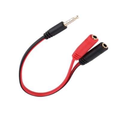 Divisor de Audio Estereo 3.5mm, Micrófono y Audífono, Longitud 15 cms, GIGATECH SMA-20