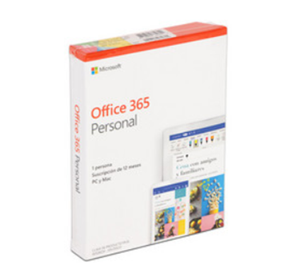 Microsoft Office 365 Personal (1 Usuario + 3 Dispositivos, 1 Año de suscripción), QQ2-00887