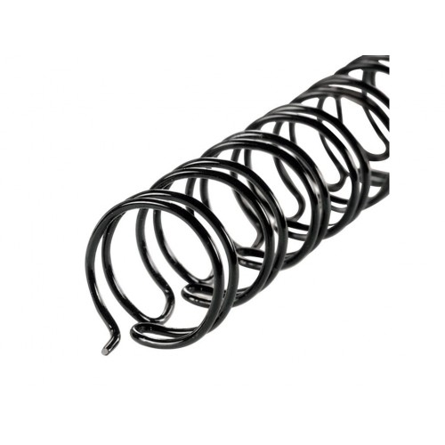 Arillo Metalico 1/4 Negro  TWIN LOOP, M-500100