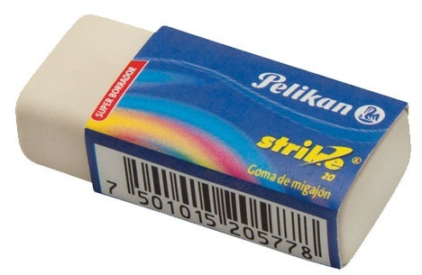 Borrador (Goma) Migajón, Blanco, Grande, 1 Pieza, PELIKAN 6030800