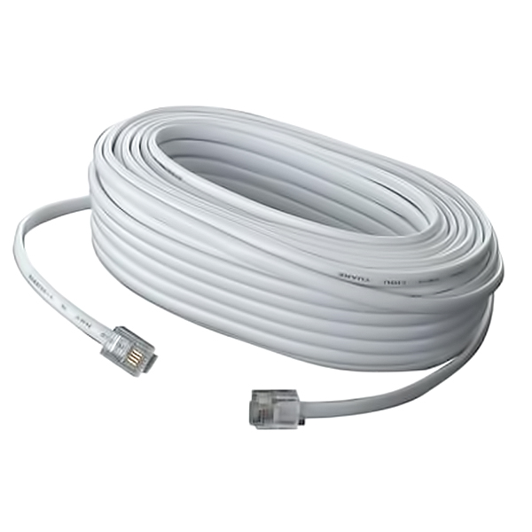 Cable Telefonico Plug-Plug 30mts Marfil, 304-100