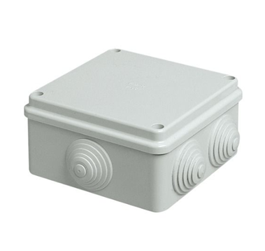 Caja Estanca IP55, 80x80x45 con Conos y Tapa a Presión, EATON WDC0808P
