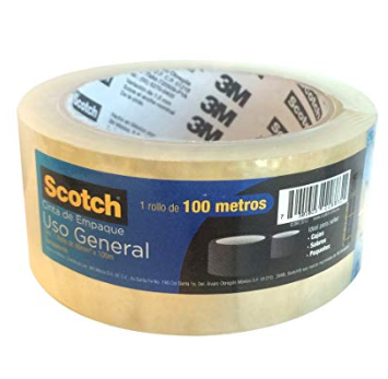 Cinta de Empaque Scotch, 48 mm x 100 Metros, Transparente, 3M 360-T 48X100