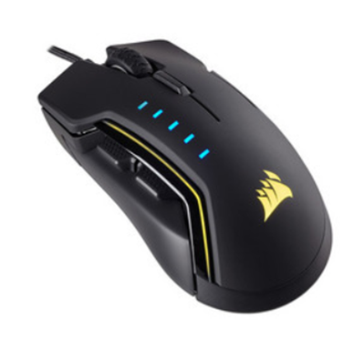 Mouse Gamer Corsair GLAIVE RGB hasta 16,000 dpi, USB, CH-9302011-NA