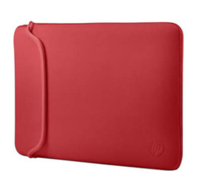 Funda de Neopreno, para Laptop Hasta 14". Color Negro/Rojo, HP V5C26AA#ABL