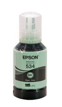 Botella de Tinta Original T534, Color Negro, Capacidad 140ml, Rendimiento Aprox. 6,000 Páginas, EPSON T534120-AL