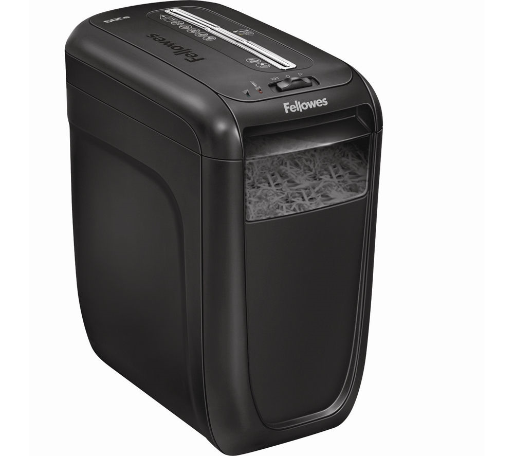 Trituradora (Destructora) Powershred® 60Cs, Cruzado 10 Hojas, Cesto de 6 Galones, Color Negro, Fellowes 4606001
