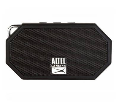 Bocina Portátil Modelo Mini H20 3, Inalámbrica (Bluetooth), IP67, Recargable, Color Negro, ALTEC LANSING IMW258N-BLK-ESP