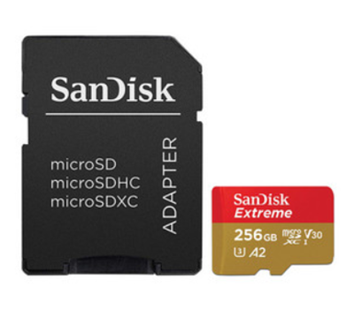 Memoria Extreme MicroSDXC SDSQXA1 de 256 GB, Clase 10, incluye adaptador SD, Sandisk SDSQXA1-256G-GN6MA