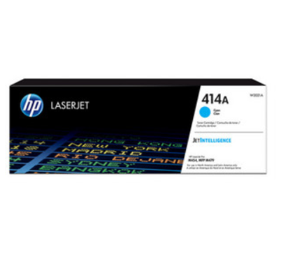 Cartucho de Tóner Original 414A Cian LaserJet, 2100 pags, HP W2021A
