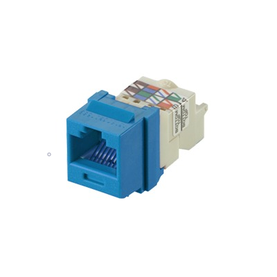 Jack (Keystone) de Impacto, Cat 6, Color Azul, Estilo TP, PANDUIT NK6TMBU