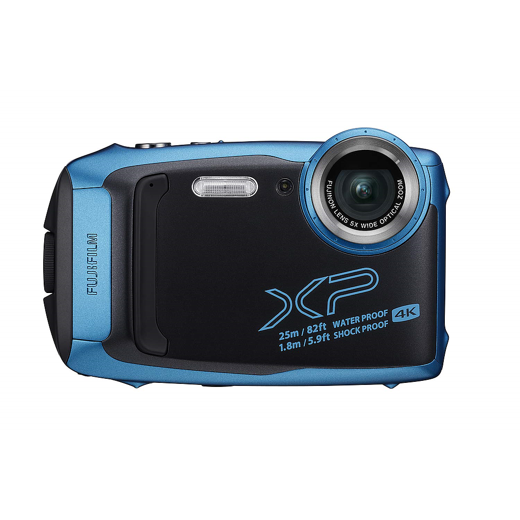 Cámara Digital Acuática FinePix XP140, Color SkyBlue, 16.4 MP, Vídeo 4K, 28mm, Bluetooth, WiFi, Fujifilm FX-XP140SB-US