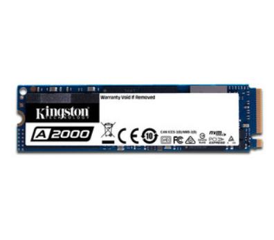 Unidad de Estado Solido A2000, Capacidad 500GB, F. F. M.2", NVMe PCIe Gen 3.0, KINGSTON SA2000M8/500G