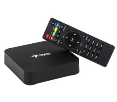 TV Box, CPU Quad Core, 2GB RAM, Alm. 16GB, Wi-Fi, Ethernet, Bluetooth, HDMI, USB, Android 7.1, STYLOS STVTBX2B
