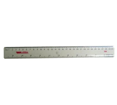 Regla de Plastico (Poliestireno), 30 Centímetros, Transparente, BACO R-5030