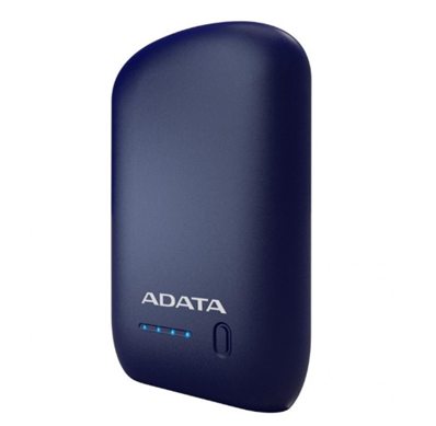 Cargador Portátil Power Bank P10050, 10050 mAh, Linterna, Azul Oscuro, Adata AP10050V-DUSB-CDB