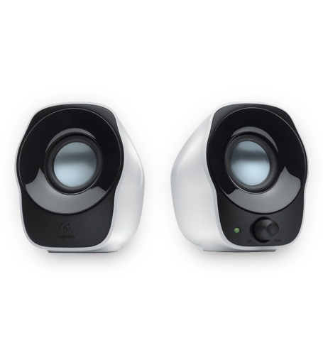 Bocinas 2.0 Modelo Z120, Alámbricas (3.5 mm), Color Blanco, LOGITECH 980-000573