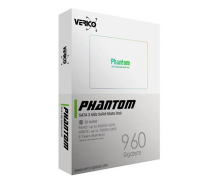 Unidad de Estado sólido Phantom 4DV-P1DBK-NN de 960 GB, 2.5" SATA III (6Gb/s), VERICO 1SSOP-SSBKN3-NN