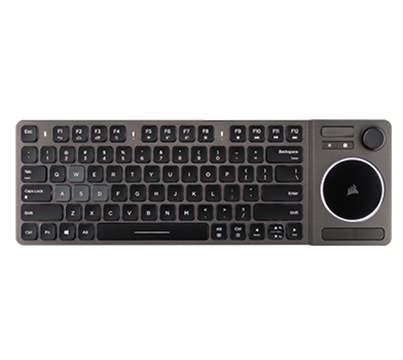 Teclado multimedia inalámbrico K83 Wireless, con Joystick y Touchpad integrados, USB 2.0, Receptor USB, Bluetooth 4.2, Corsair CH-9268046-SP
