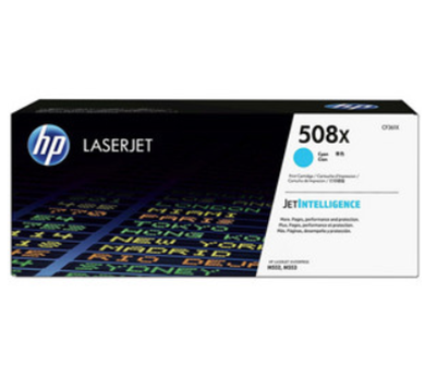 Cartucho de Tóner Original Laserjet 508X, Color Cian, Alto Rendimiento, HP CF361X