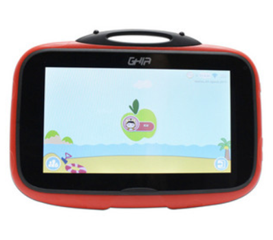 Tablet Kids Catarina, CPU Quad Core, Wi-Fi, 2 Cámaras, Pantalla Multi-touch de 7", 8 GB de memoria interna, RAM 1 GB, Google Play Store, Soporta MicroSD, Android 8.1, Ghia GTABKIDSR