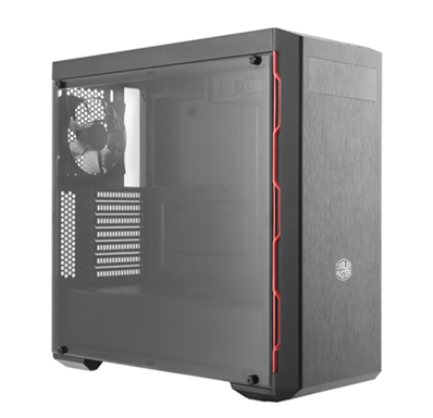 Gabinete Masterbox MB600L con Ventana, Midi-Tower, ATX/Micro-ATX/Mini-ITX, USB 3.0, sin Fuente, Negro/Rojo, CoolerMaster MCB-B600L-KA5N-S00