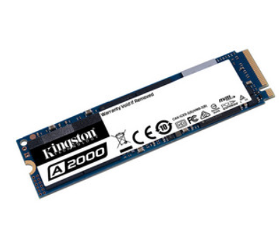 Unidad de Estado Solido A2000, Capacidad 250GB, F. F. M.2", NVMe PCIe Gen 3.0, KINGSTON SA2000M8/250G