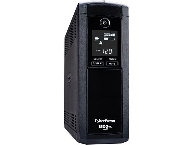 UPS (No Break), Modelo CP1500AVRLCD Línea Interactiva, 1500VA / 900W, Entrada 93  -139V, Salida 120V, 9 Contactos, CYBERPOWER CP1500AVRLCD
