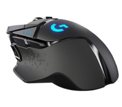 Ratón (Mouse) Gamer Modelo G502 Lightspeed, Inalámbrico (USB), Hasta 16000 DPI, 11 Botones, Iluminación RGB, Color Negro, Recargable, LOGITECH 910-005566