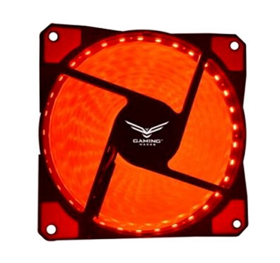 Ventilador P/ Gabinete (CPU), 120 Milímetros, Iluminacion LED Color Rojo, 3 Pines, NACEB NA-0919R