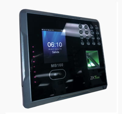 Checador Biométrico / Reconocimiento Facial / Huella / Soporta DDNS con BIOTIME 7 / Función ADMS GRATIS / Control de Acceso / 1500 Rostros / 2000 Huellas, ZKTECO MB-160