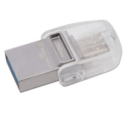 Unidad Flash USB 3.1/USB Tipo-C DataTraveler microDuo 3C de 32 GB, KINGSTON DTDUO3C/32GB