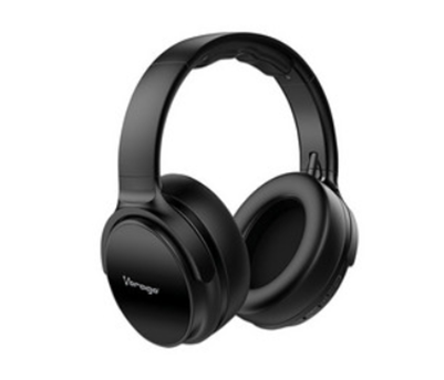 Audífonos Con Micrófono, Inalámbricos (Bluetooth), Color Negro, Recargable, Soporta MicroSD, VORAGO HPB-401