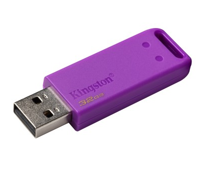 Memoria Flash USB 2.0, DataTraveler 20, Capacidad 32GB, Color Purpura, KINGSTON KC-U2E32-6YP