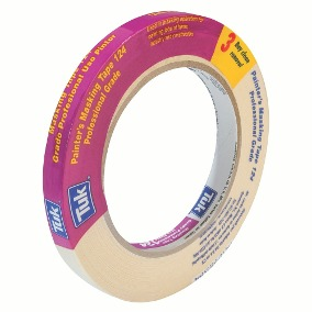 Cinta Masking Tape TUK, Modelo 124, 12 mm x 50 Metros, TUK 124