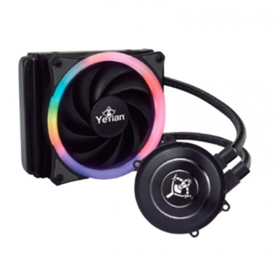Sistema de Enfriamiento Líquido P/ CPU, YEYIAN VATN Serie 1200 RGB Radiador, 1x 120mm, 600RPM - 1800RPM, QIAN WC1200