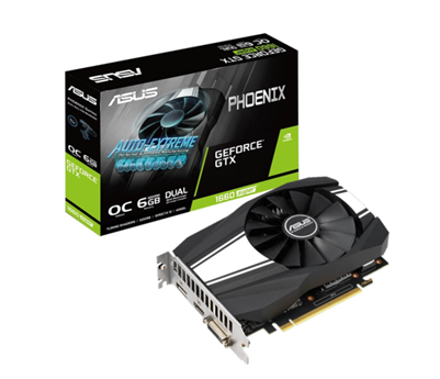 Tarjeta de Video NVIDIA GeForce GTX 1660 SUPER Phoenix, PH-GTX1660S-O6G, 6GB GDDR6, 1xHDMI, 1xDVI, 1xDP, PCI Express x16 3.0, ASUS 90YV0DT0-M0AA00