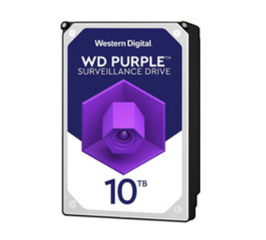 Disco Duro para Videovigilancia Purple de 10 TB, 7200 RPM, 256MB, SATA III (6.0 Gb/s), WESTERN DIGITAL WD101PURZ