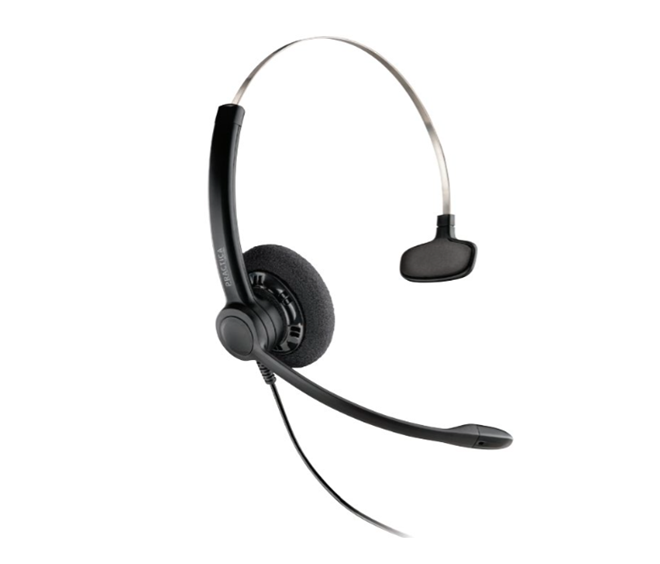 Diadema Tipo Práctica, Monoaural SP11, Alámbrico, RJ-9, Negro, PLANTRONICS 79182-04