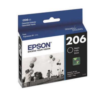 Cartucho de Tinta Negro, Modelo T206, para XP2101, 150 páginas, EPSON T206120-AL