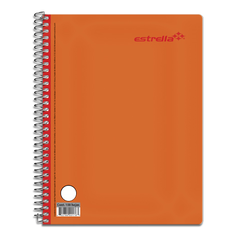 Cuaderno Forma Francesa, Cuadro Grande, 7 Milímetros, 100 Hojas, Espiral, ESTRELLA 184