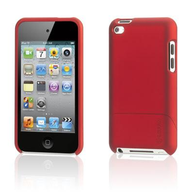 Carcasa Griffin Outfit Ice par Ipod Touch 4, Rojo
