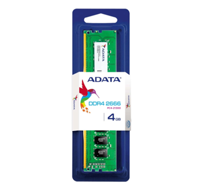 Memoria RAM Premier DDR4, PC4-21300 2666MHz, 4GB, Non-ECC, CL19, 288 Pin, 1.2V, ADATA AD4U2666J4G19-S