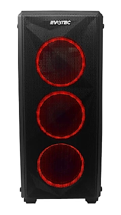 Gabinete Gamer Evotec Modelo Keops, ATX, Ventana Lateral de Cristal Templado, Línea Frontal de Iluminación, Sin Fuente de Poder, NACEB EV-1013R