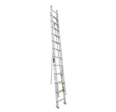 Escalera de Extensión, 20 Peldaños Antiderrapantes "D", Tipo LLL, Aluminio, TRUPER ESE-20