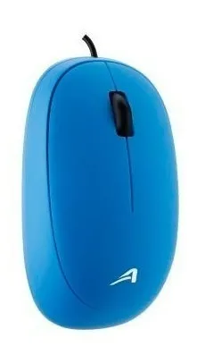 Ratón (Mouse) Óptico, Alámbrico (USB), Hasta 1200 DPI, Color Azul, ACTECK AC-916523