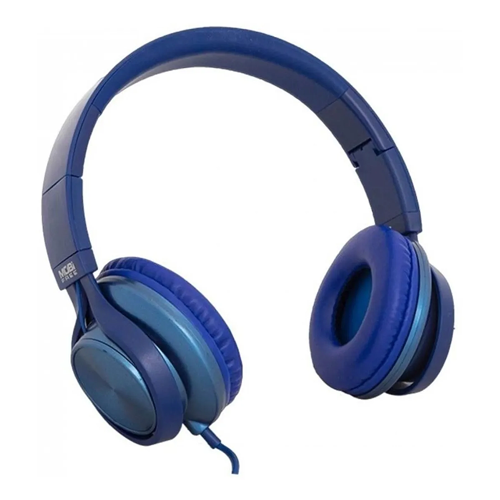 Audífonos Con Micrófono Modelo Mobifree, Alámbricos (3.5 mm), Cable 1.2m, Color Azul Metálico, ACTECK MB-02013